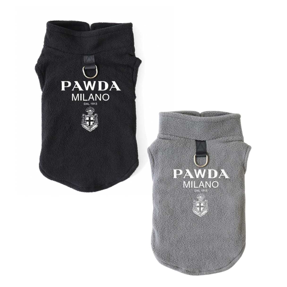 Pawda Dog Vest Two Colours Black And Grey
