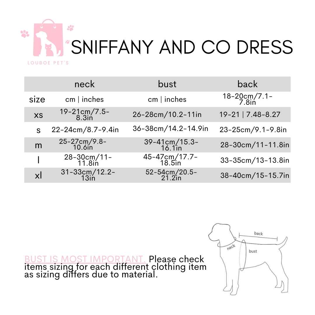 Sniffany and Co Dog Dress